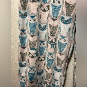 NEW CUTE OWL Fuzzy Pajamas Bottoms